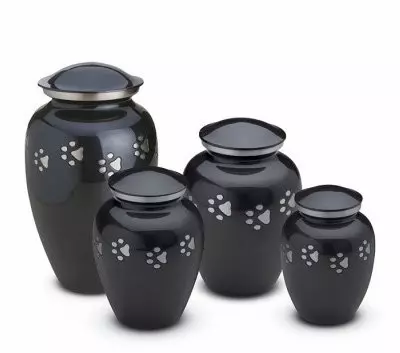 Tall Classic Urn Black